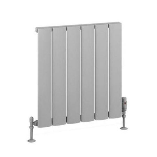 Eastbrook Malmesbury 600 x 565 Matt Grey Aluminium Designer Radiator