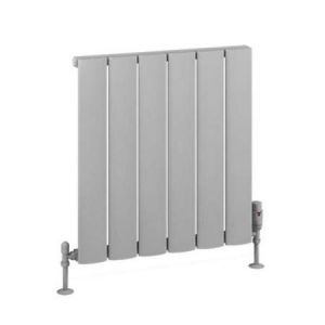Eastbrook Malmesbury 600 x 565 Matt Grey Aluminium Designer Radiator