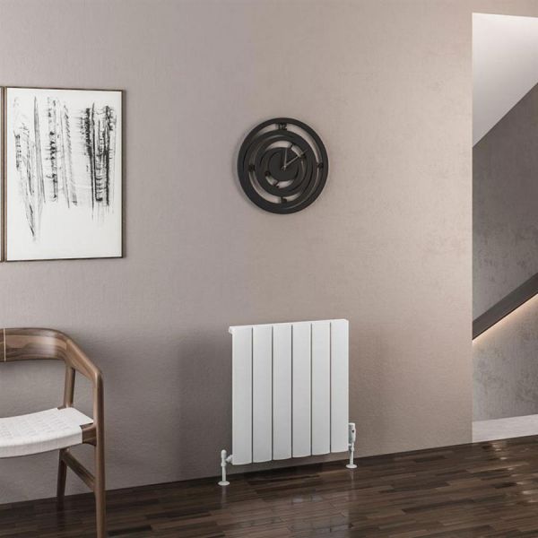 Eastbrook Malmesbury 600 x 565 Matt White Aluminium Designer Radiator #2