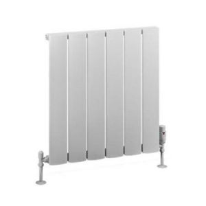 Eastbrook Malmesbury 600 x 565 Matt White Aluminium Designer Radiator