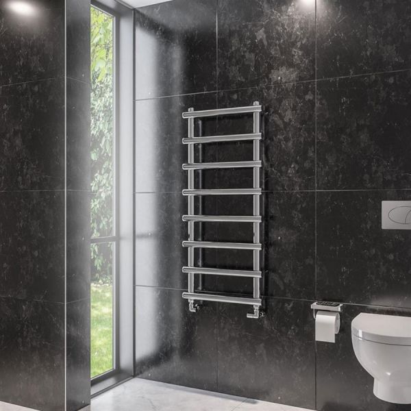 Eastbrook Marlow 1150 x 500 Chrome Designer Towel Rail #3