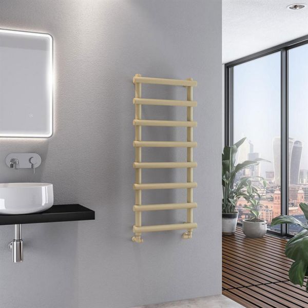 Eastbrook Marlow 1150 x 500 Matt Cappuccino Designer Towel Rail #2
