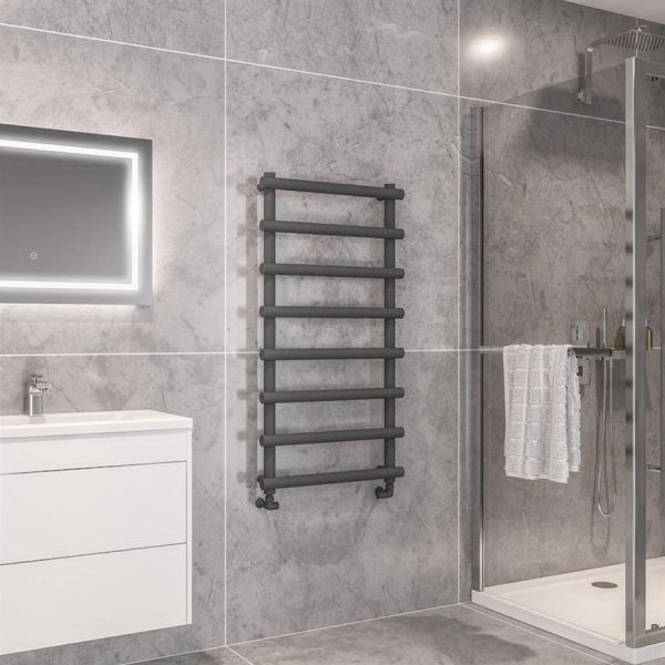 Eastbrook Marlow 1150 x 600 Matt Anthracite Designer Towel Rail #2