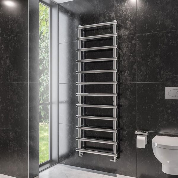 Eastbrook Marlow 1750 x 600 Chrome Designer Towel Rail #2