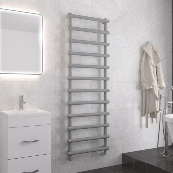 Eastbrook Marlow 1750 x 600 Matt Grey Designer Towel Rail #2