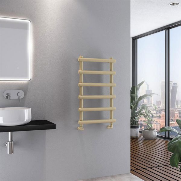 Eastbrook Marlow 850 x 500 Matt Cappuccino Designer Towel Rail #2
