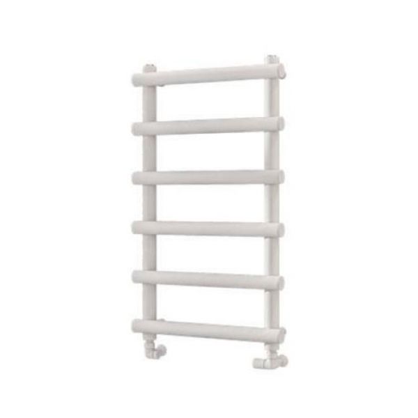 Eastbrook Marlow 850 x 500 Matt White Designer Towel Rail