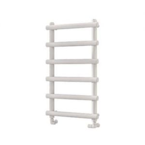 Eastbrook Marlow 850 x 500 Matt White Designer Towel Rail