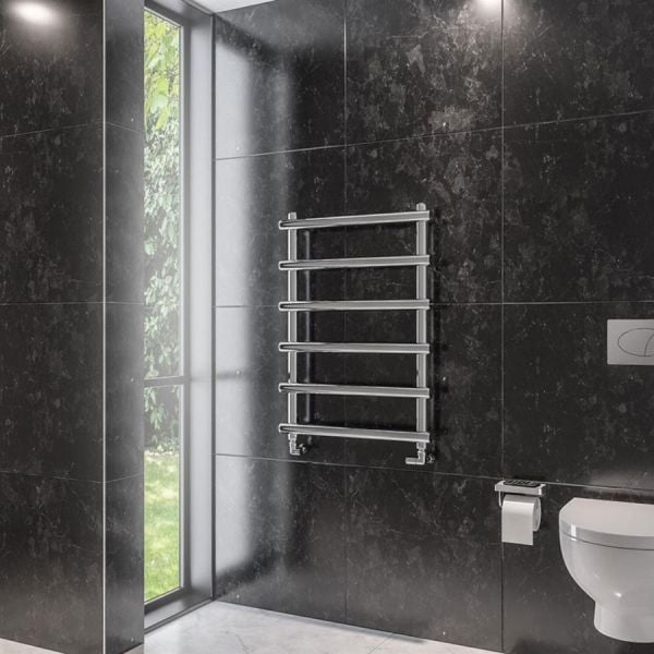 Eastbrook Marlow 850 x 600 Chrome Designer Towel Rail #2