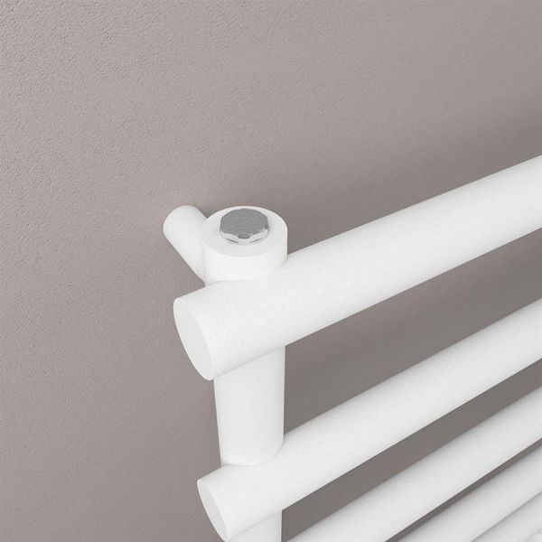 Eastbrook Marlow 850 x 600 Matt White Designer Towel Rail #3
