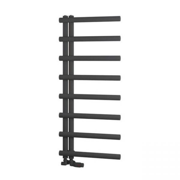 Eastbrook Marlow E Style 1150 x 500 Matt Anthracite Designer Towel Rail