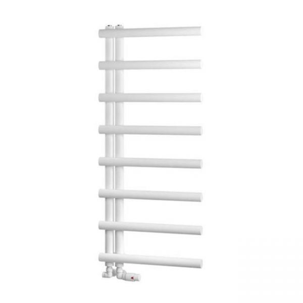 Eastbrook Marlow E Style 1150 x 500 Matt White Designer Towel Rail