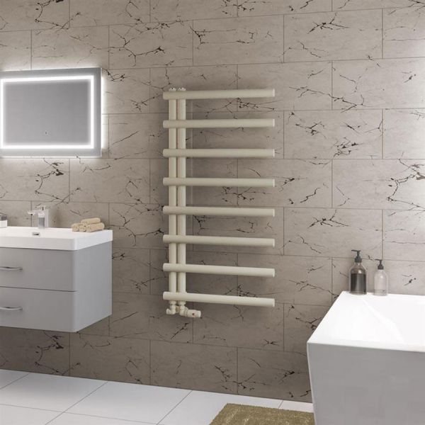 Eastbrook Marlow E Style 1150 x 600 Matt Cappuccino Designer Towel Rail #2