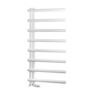 Eastbrook Marlow E Style 1150 x 600 Matt White Designer Towel Rail