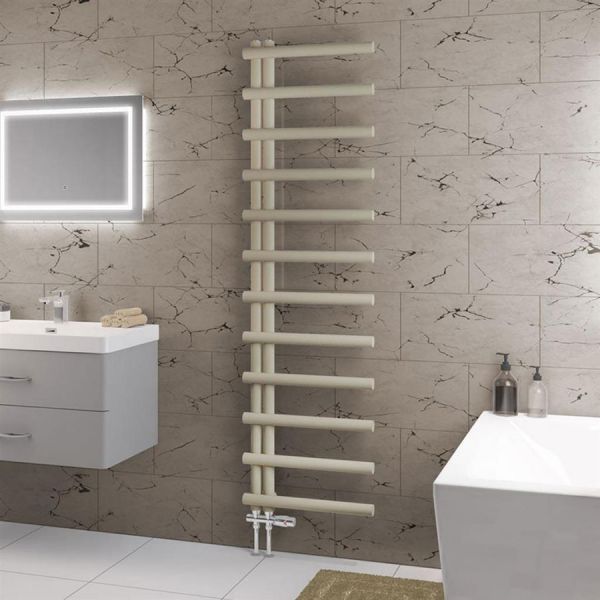 Eastbrook Marlow E Style 1750 x 500 Matt Cappuccino Designer Towel Rail #2