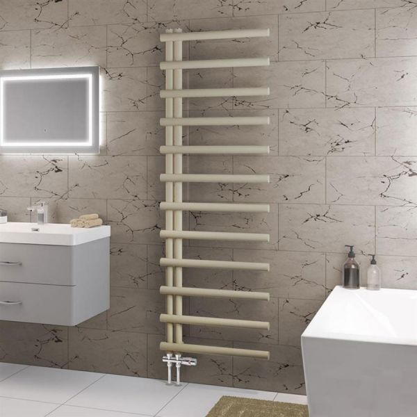 Eastbrook Marlow E Style 1750 x 600 Matt Cappuccino Designer Towel Rail #2