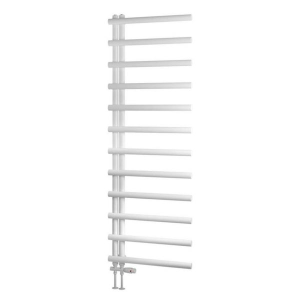 Eastbrook Marlow E Style 1750 x 600 Matt White Designer Towel Rail