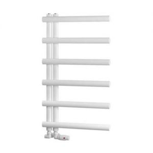 Eastbrook Marlow E Style 850 x 500 Matt White Designer Towel Rail