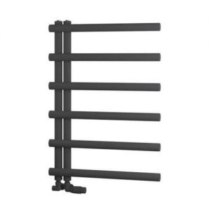 Eastbrook Marlow E Style 850 x 600 Matt Anthracite Designer Towel Rail