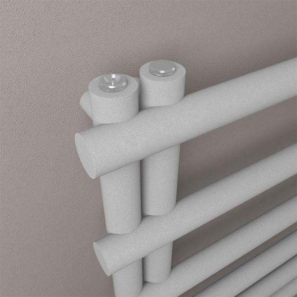 Eastbrook Marlow E Style 850 x 600 Matt Grey Designer Towel Rail #3