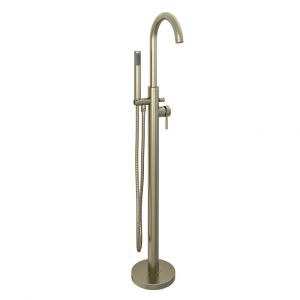 Eastbrook Meriden Brushed Brass Floor Standing Bath Shower Mixer Tap