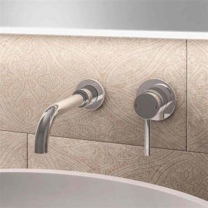 Eastbrook Meriden Chrome Wall Mounted Basin Mixer Tap