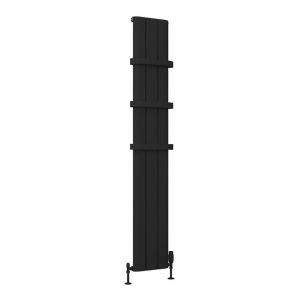 Eastbrook Peretti 1800 x 280 Matt Black Aluminium Designer Radiator