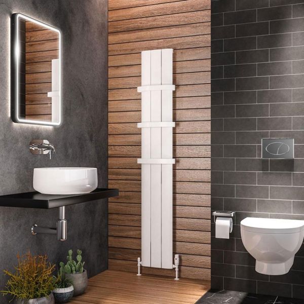 Eastbrook Peretti 1800 x 280 Matt White Aluminium Designer Radiator #2