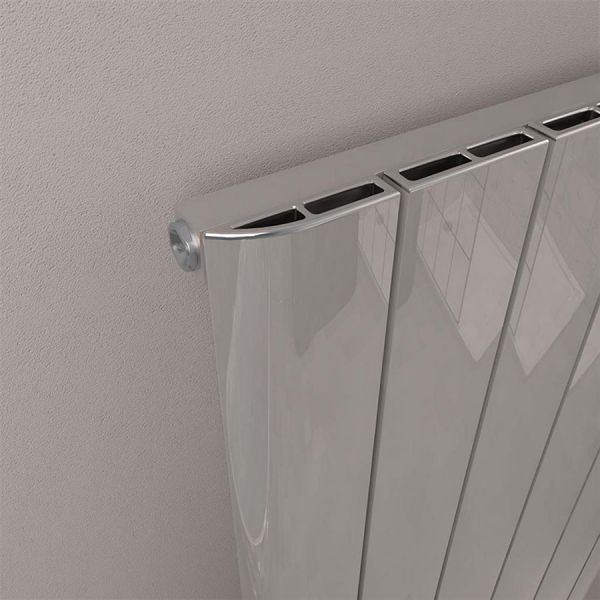 Eastbrook Peretti 1800 x 280 Polished Aluminium Designer Radiator #3
