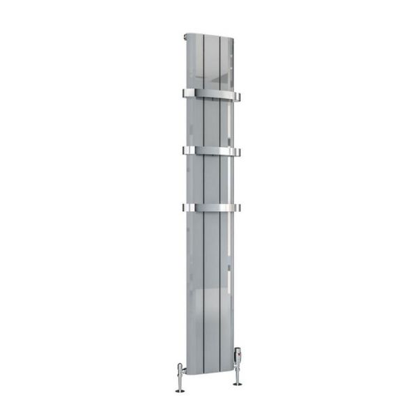 Eastbrook Peretti 1800 x 280 Polished Aluminium Designer Radiator