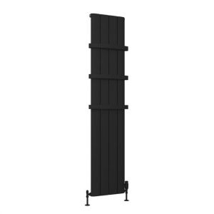 Eastbrook Peretti 1800 x 375 Matt Black Aluminium Designer Radiator