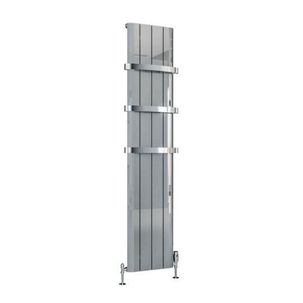 Eastbrook Peretti 1800 x 375 Polished Aluminium Designer Radiator