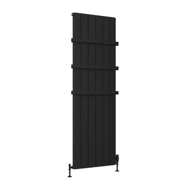 Eastbrook Peretti 1800 x 565 Matt Black Aluminium Designer Radiator