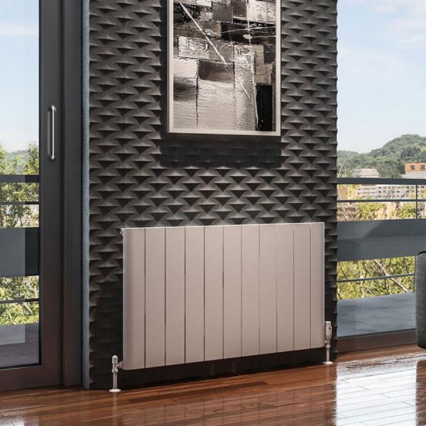 Eastbrook Peretti 600 x 1040 Matt White Aluminium Designer Radiator #2