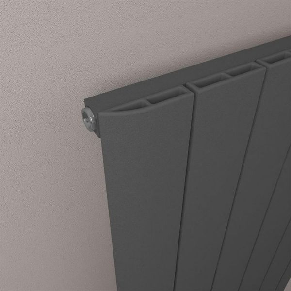 Eastbrook Peretti 600 x 1230 Matt Anthracite Aluminium Designer Radiator #3
