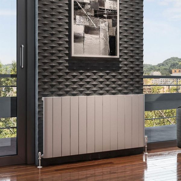 Eastbrook Peretti 600 x 1230 Matt White Aluminium Designer Radiator #2