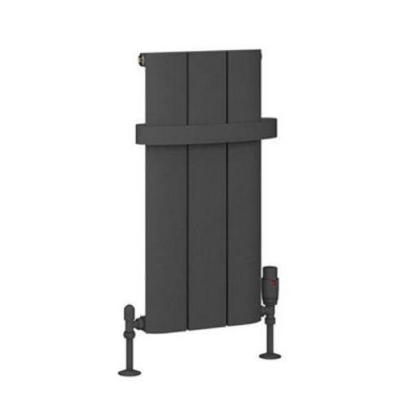 Eastbrook Peretti 600 x 280 Matt Anthracite Aluminium Designer Radiator