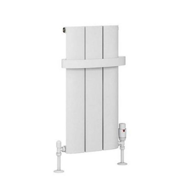 Eastbrook Peretti 600 x 280 Matt White Aluminium Designer Radiator