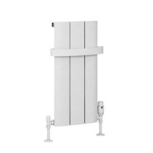 Eastbrook Peretti 600 x 280 Matt White Aluminium Designer Radiator