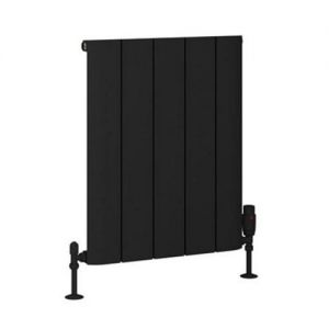 Eastbrook Peretti 600 x 470 Matt Black Aluminium Designer Radiator