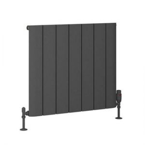 Eastbrook Peretti 600 x 660 Matt Anthracite Aluminium Designer Radiator