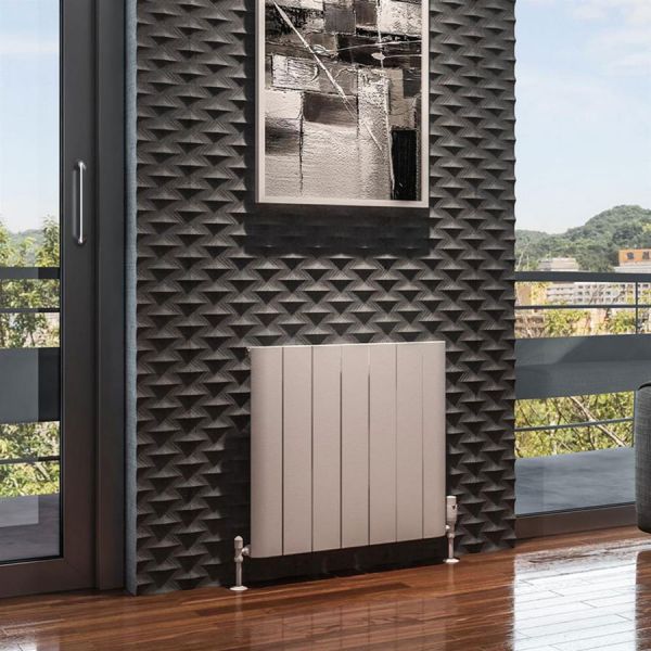 Eastbrook Peretti 600 x 660 Matt White Aluminium Designer Radiator #2