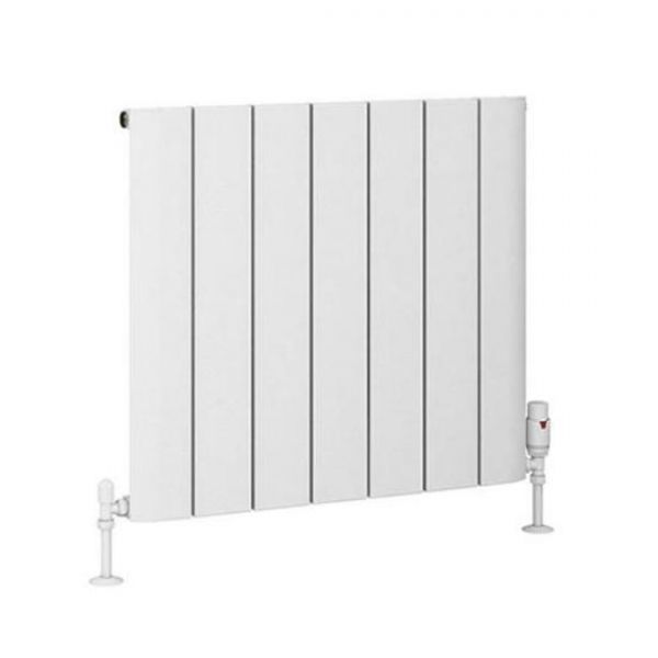 Eastbrook Peretti 600 x 660 Matt White Aluminium Designer Radiator
