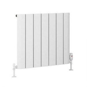 Eastbrook Peretti 600 x 660 Matt White Aluminium Designer Radiator