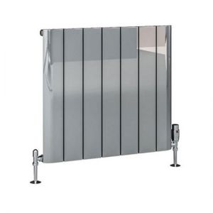 Eastbrook Peretti 600 x 660 Polished Aluminium Designer Radiator