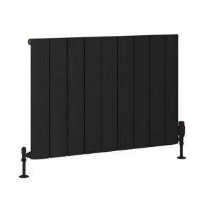 Eastbrook Peretti 600 x 850 Matt Black Aluminium Designer Radiator