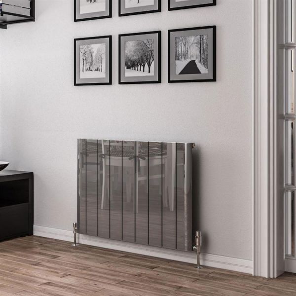 Eastbrook Peretti 600 x 850 Polished Aluminium Designer Radiator #2