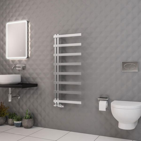 Eastbrook Platani 1150 x 500 Chrome Designer Towel Rail #2