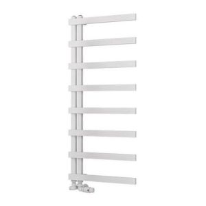 Eastbrook Platani 1150 x 500 Matt White Designer Towel Rail