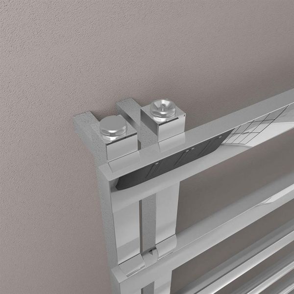 Eastbrook Platani 1150 x 600 Chrome Designer Towel Rail #3